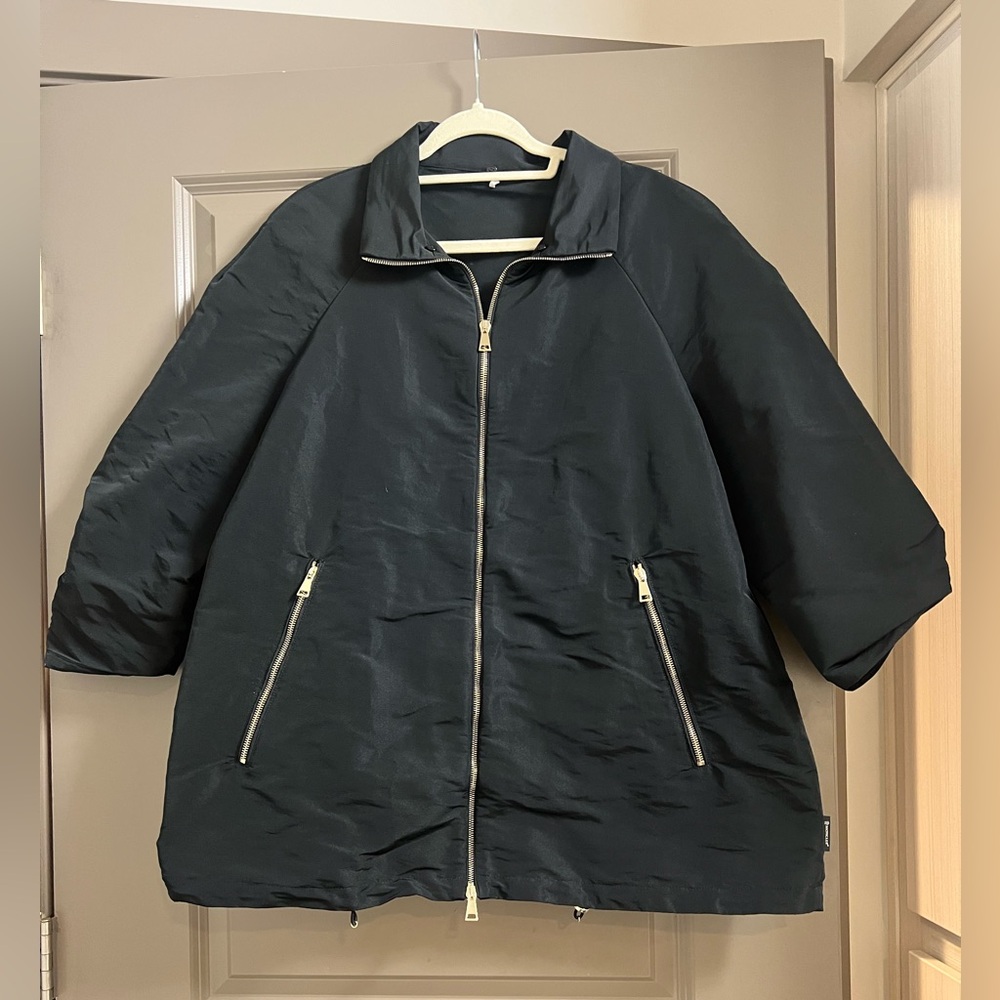 Moncler Giubbotto Maquereau Jacket Size 4 XL Raincoat Black - Picture 4 of 11
